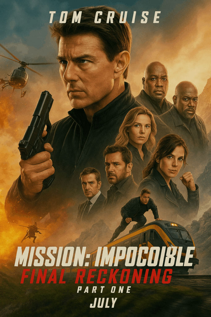 미션임파서블의 파이널레코닝 포스터로 톰크루즈 비장함