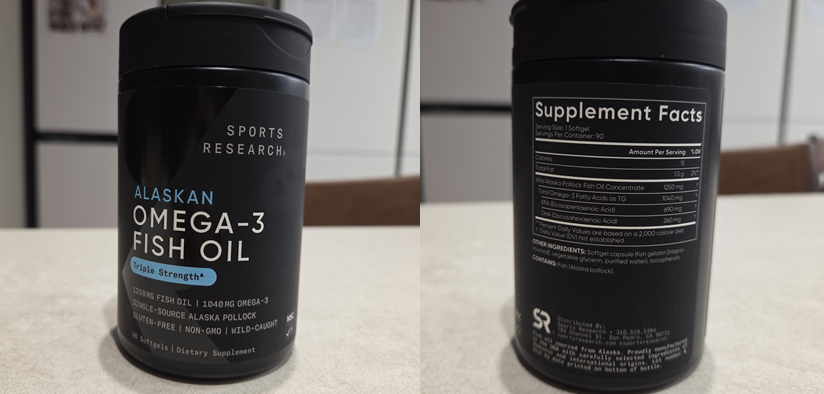 스포츠리서치 1040mg 오메가3 피쉬오일 제품 이미지