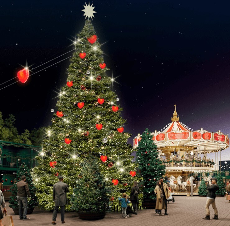 잠실 롯데타운 크리스마스 마켓 트리