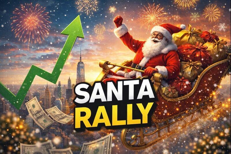 산타 할아버지와 주식 차트